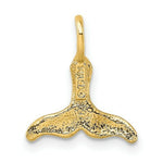 Load image into Gallery viewer, 14K Yellow Gold Polished Mini WHALE TAIL Charm Pendant
