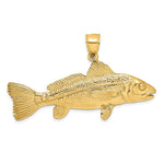 Load image into Gallery viewer, 14K Yellow Gold 3-D Red Fish Charm Pendant
