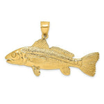 Load image into Gallery viewer, 14K Yellow Gold 3-D Red Fish Charm Pendant
