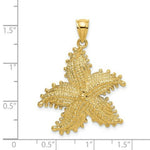 Load image into Gallery viewer, 14K Yellow Gold 2-D Starfish Charm Pendant
