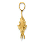 Load image into Gallery viewer, 14K Yellow Gold 3-D Tarpon Fish Charm Pendant
