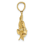 Load image into Gallery viewer, 14K Yellow Gold 3-D Snook Fish Charm Pendant
