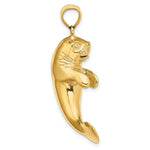 Load image into Gallery viewer, 14K Yellow Gold 3-D Polished Manatee Charm Pendant
