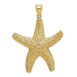 Load image into Gallery viewer, 14K Yellow Gold Textured LARGE Starfish Charm Pendant
