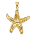 Load image into Gallery viewer, 14K Yellow Gold Textured LARGE Starfish Charm Pendant
