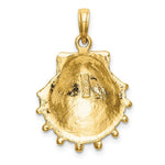 Load image into Gallery viewer, 14K Yellow Gold Lions Paw Shell Charm Pendant
