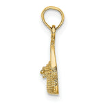 Load image into Gallery viewer, 14K Yellow Gold 2-D NANTUCKET BASKET Charm Pendant
