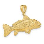 Load image into Gallery viewer, 14K Yellow Gold 3-D RED FISH Charm Pendant
