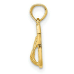 Load image into Gallery viewer, 14K Yellow Gold Jamaica Flip-Flop Charm Pendant
