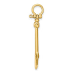 Load image into Gallery viewer, 14K Yellow Gold 3-D Large Anchor Charm Pendant
