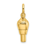 Load image into Gallery viewer, 14K Yellow Gold 3-D Swivel With Shackle Bail Charm Pendant
