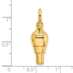 Load image into Gallery viewer, 14K Yellow Gold 3-D Swivel With Shackle Bail Charm Pendant
