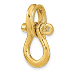 Load image into Gallery viewer, 14K Yellow Gold 3-D LARGE Shackle With PULLEY BAIL Charm Pendant
