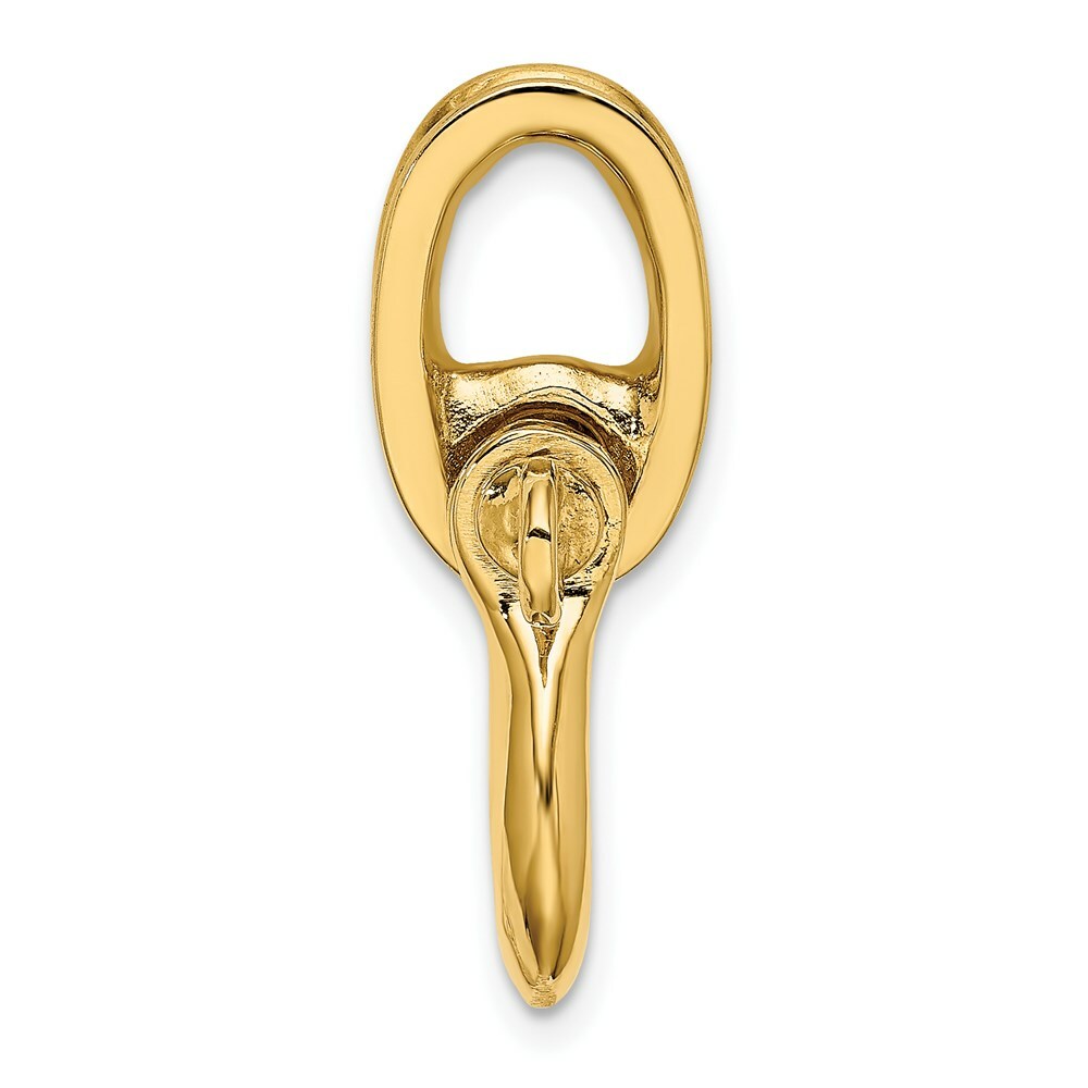 14K Yellow Gold 3-D Medium Shackle Charm Pendant