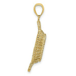 Load image into Gallery viewer, 14K Yellow Gold 3-D 2 Handles Rectangular Basket Charm Pendant
