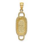 Load image into Gallery viewer, 14K Yellow Gold 3-D 2 Handles Rectangular Basket Charm Pendant
