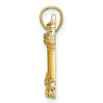 Load image into Gallery viewer, 14K Yellow Gold 2-D NUBBLE LIGHTHOUSE Charm Pendant
