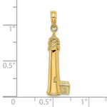 Load image into Gallery viewer, 14K Yellow Gold 2-D &amp; Polished CAPE MAY Lighthouse Charm Pendant
