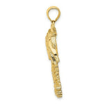 Load image into Gallery viewer, 14K Yellow Gold 2-D Double Palm Trees Charm Pendant
