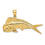 Load image into Gallery viewer, 14K Yellow Gold 3-D Male Dorado (Mahi-Mahi) Pendant
