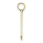 Load image into Gallery viewer, 14K Yellow Gold Texture Small OCEAN CITY, NJ License Plate Charm Pendant
