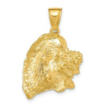 Load image into Gallery viewer, 14K Yellow Gold 3-D Conch Shell Charm Pendant
