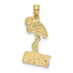 Load image into Gallery viewer, 14K Yellow Gold TURKS &amp; CAICOS Under Flamingo Charm Pendant
