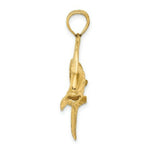 Load image into Gallery viewer, 14K Yellow Gold 2-D FEMALE DORADO (MAHI-MAHI) Charm Pendant
