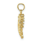 Load image into Gallery viewer, 14K Yellow Gold Florida Lobster With Out Claws Charm Pendant
