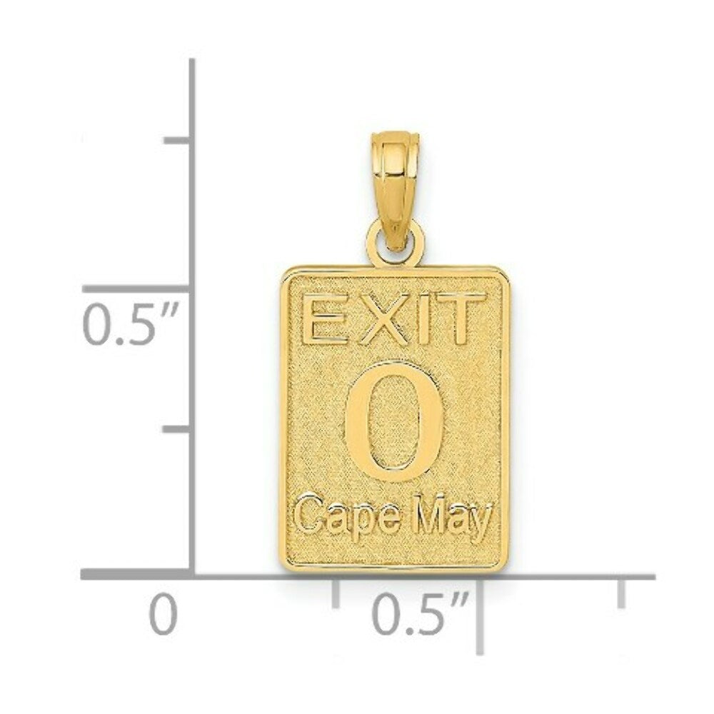 14K Yellow Gold EXIT 0 / Cape May New Jersey