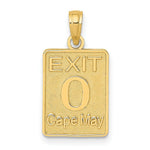 Load image into Gallery viewer, 14K Yellow Gold EXIT 0 / Cape May New Jersey
