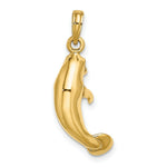Load image into Gallery viewer, 14K Yellow Gold 3-D Polished Manatee Charm Pendant

