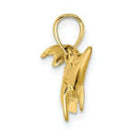 Load image into Gallery viewer, 14K Yellow Gold Polished Dolphin Charm Pendant
