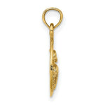 Load image into Gallery viewer, 14K Yellow Gold Two Dolphins in Circle Charm Pendant
