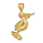 Load image into Gallery viewer, 14K Yellow Gold 3-D Pelican Pendant
