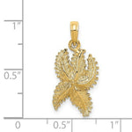 Load image into Gallery viewer, 14K Yellow Gold Textured Starfish Charm Pendant
