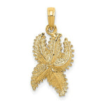 Load image into Gallery viewer, 14K Yellow Gold Textured Starfish Charm Pendant
