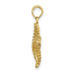 Load image into Gallery viewer, 14K Yellow Gold Starfish With Beaded Texture Charm Pendant
