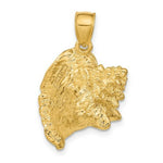 Load image into Gallery viewer, 14K Yellow Gold 3-D Conch Shell Charm Pendant
