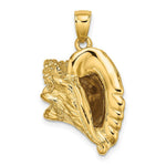 Load image into Gallery viewer, 14K Yellow Gold 3-D Conch Shell Charm Pendant
