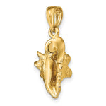 Load image into Gallery viewer, 14K Yellow Gold 3-D Conch Shell Charm Pendant
