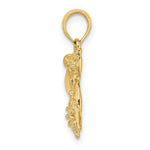 Load image into Gallery viewer, 14K Yellow Gold 2-D Shell Cluster With Starfish Charm Pendant
