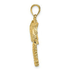 Load image into Gallery viewer, 14K Yellow Gold 2-D Couble Palm Tree Charm Pendant
