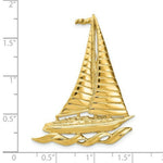 Load image into Gallery viewer, 14K Yellow Gold Sailboat Slide
