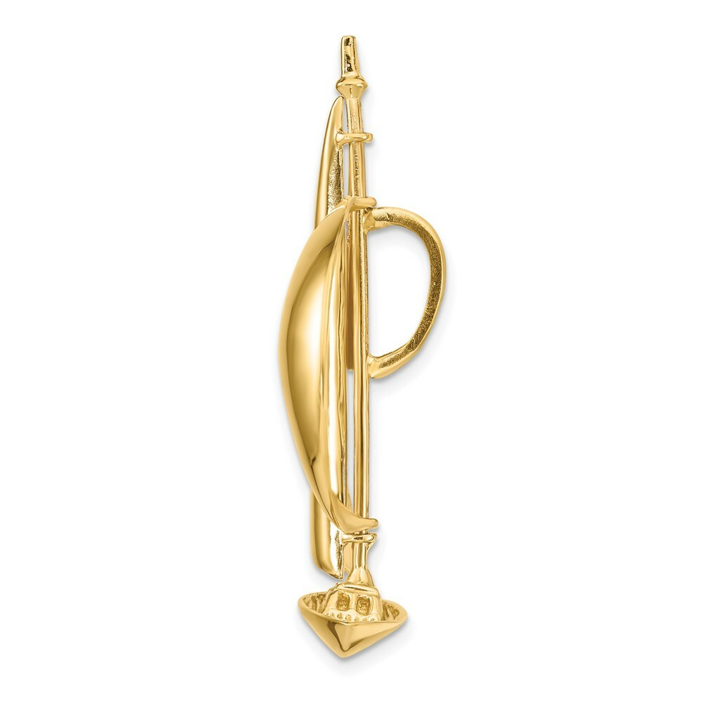 14K Yellow Gold Sailboat Slide