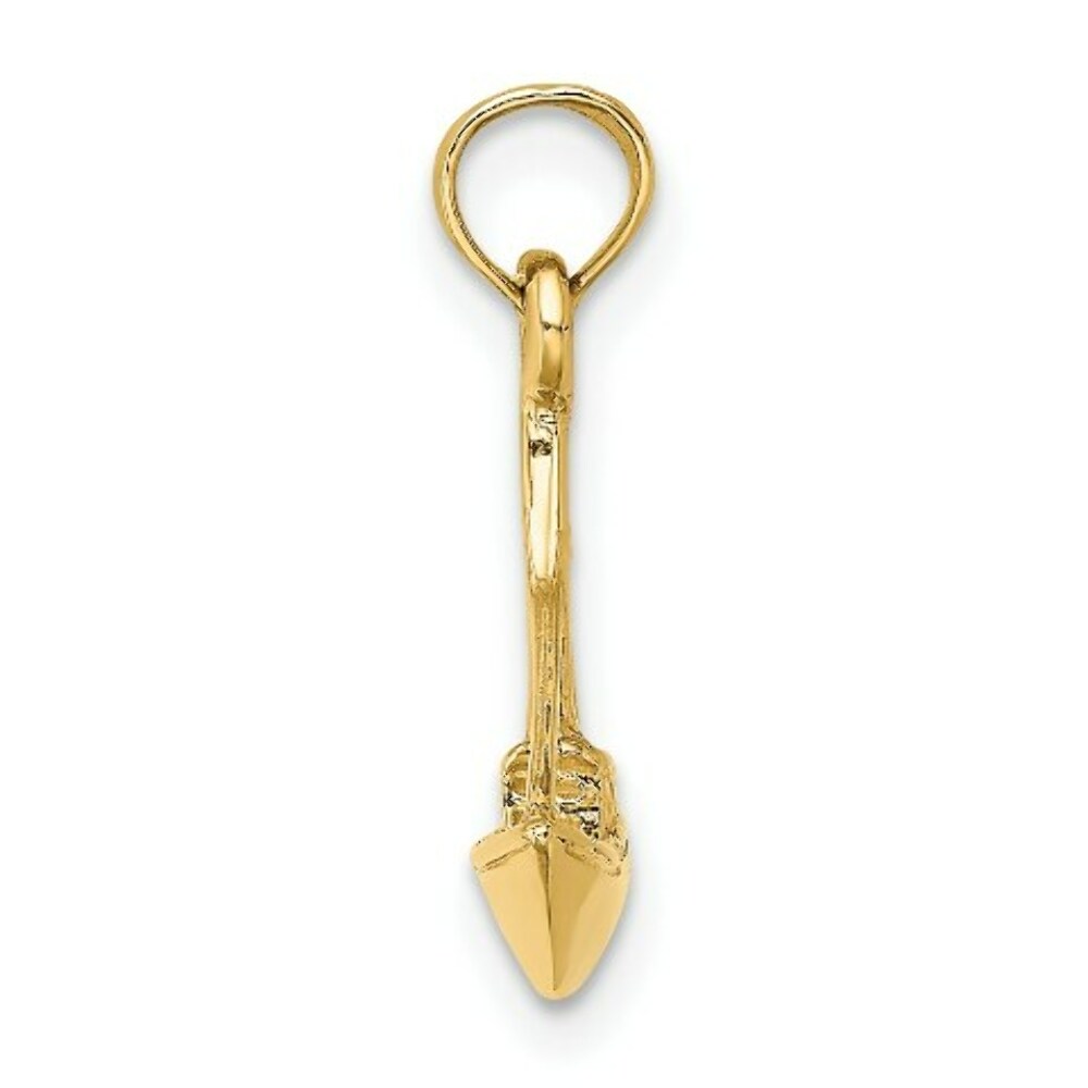 14K Yellow Gold 3-D Cargo Ship With Tug Boat Charm Pendant