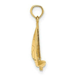 Load image into Gallery viewer, 14K Yellow Gold 3-D Polished Sailboat Charm Pendant
