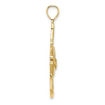 Load image into Gallery viewer, 14K Yellow Gold Textured LARGE AngelFISH Charm Pendant
