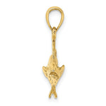 Load image into Gallery viewer, 14K Yellow Gold 3-D Polished COBIA FISH Charm Pendant
