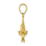 Load image into Gallery viewer, 14K Yellow Gold 3-D TARPON FISH Charm Pendant
